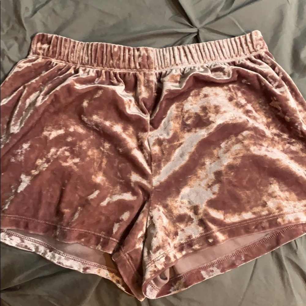 Forever 21 Crushed Velvet Shorts